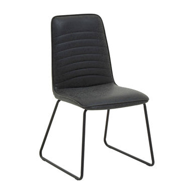 Black Leather Effect Chair