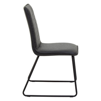 Black Leather Effect Chair