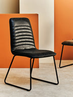 Black Leather Effect Chair