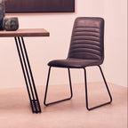Black Leather Effect Chair