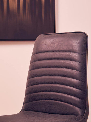 Black Leather Effect Chair
