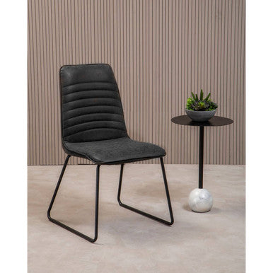 Black Leather Effect Chair