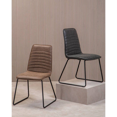 Black Leather Effect Chair