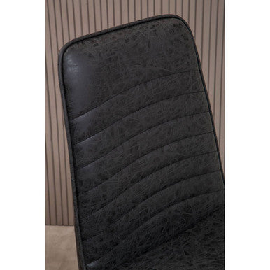 Black Leather Effect Chair