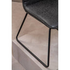Black Leather Effect Chair