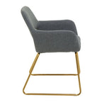 Grey and Gold Dining Chair