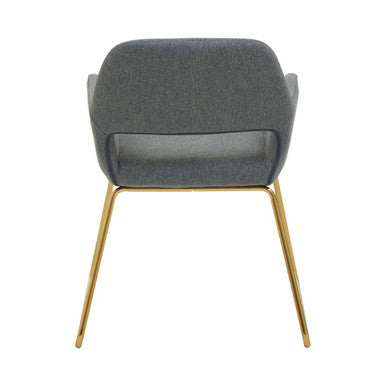 Grey and Gold Dining Chair