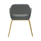 Grey and Gold Dining Chair