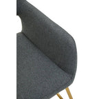 Grey and Gold Dining Chair