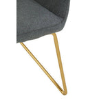 Grey and Gold Dining Chair