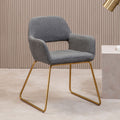 Grey and Gold Dining Chair