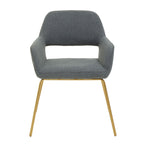 Grey and Gold Dining Chair