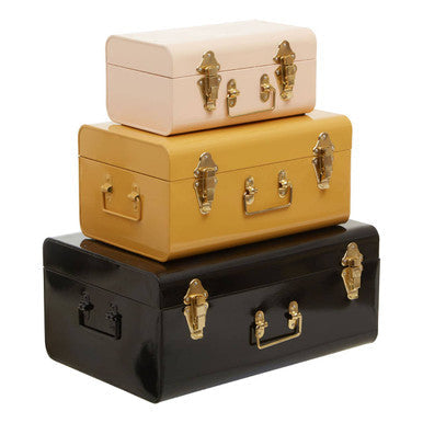 Set of Three Assorted Storage Trunks