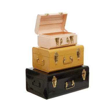Set of Three Assorted Storage Trunks