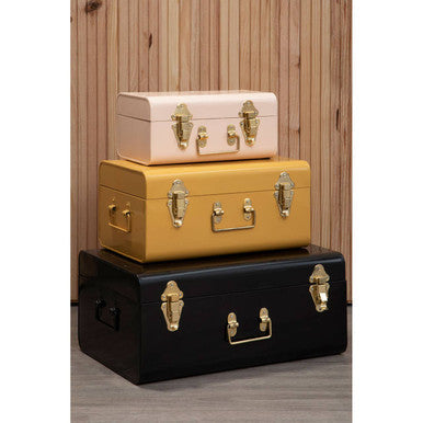 Set of Three Assorted Storage Trunks