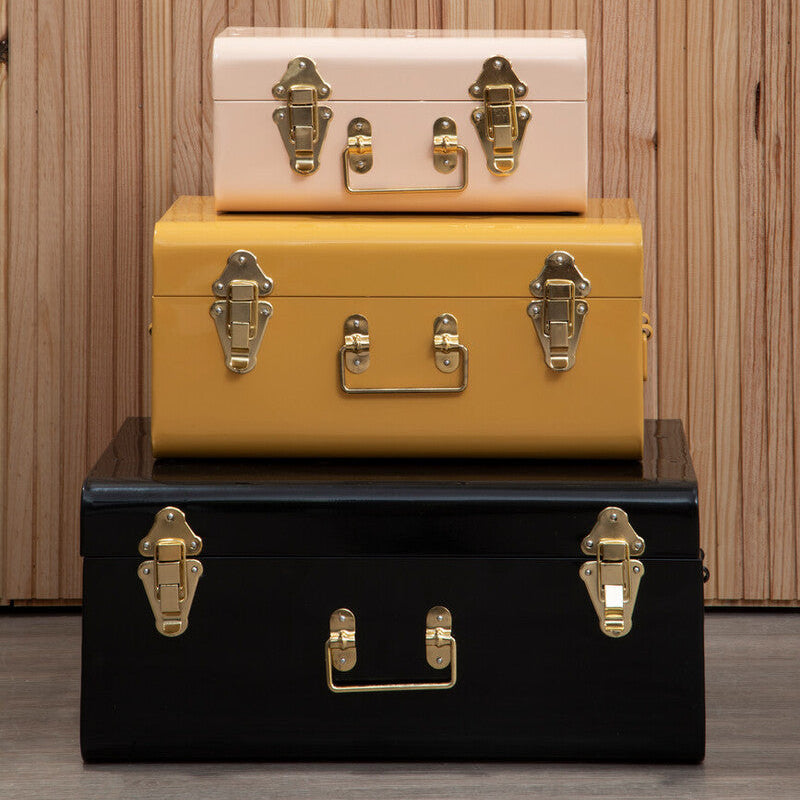 Set of Three Assorted Storage Trunks