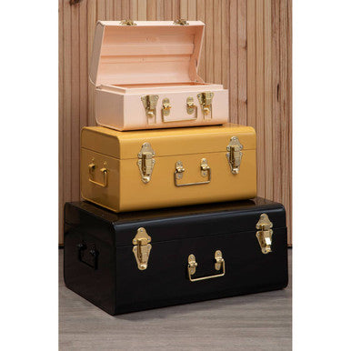 Set of Three Assorted Storage Trunks