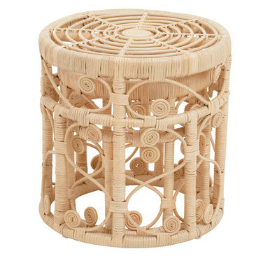 Natural Rattan Set of 2 Tables