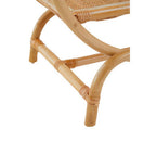 Three Tier Natural Rattan Round Shelf Unit