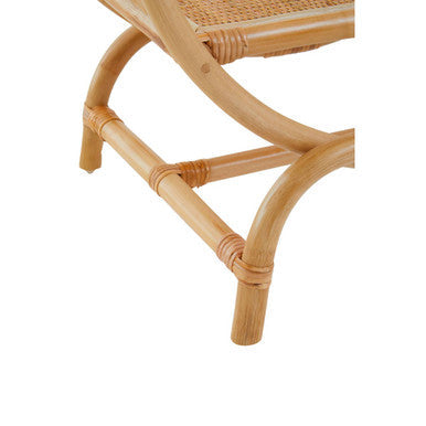 Three Tier Natural Rattan Round Shelf Unit