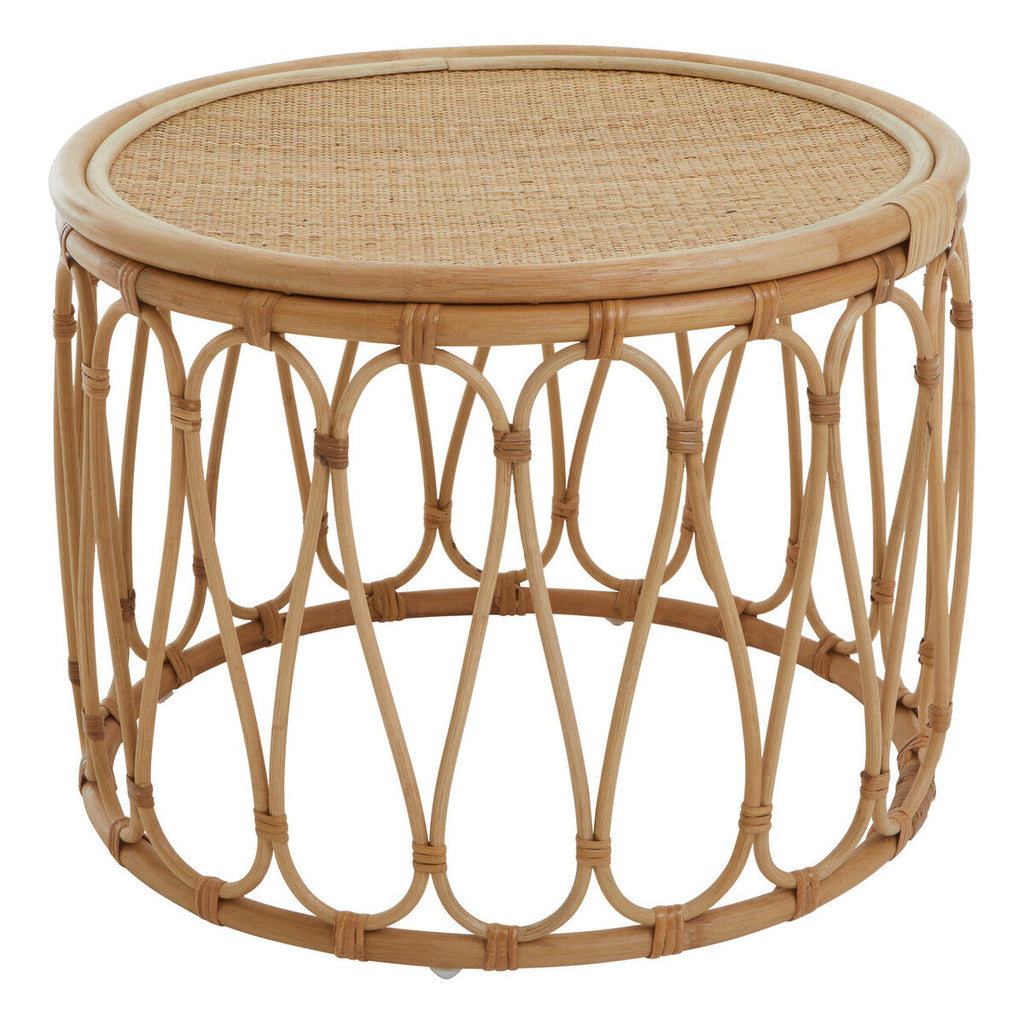 Natural Rattan Round Side Table