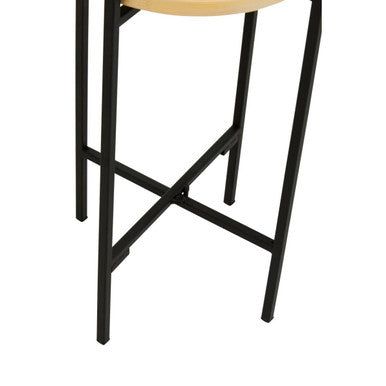 Small Rattan Planter with Metal Stand