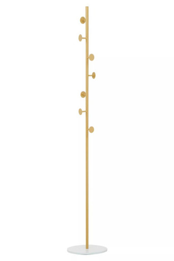 Gold and White Coat Stand