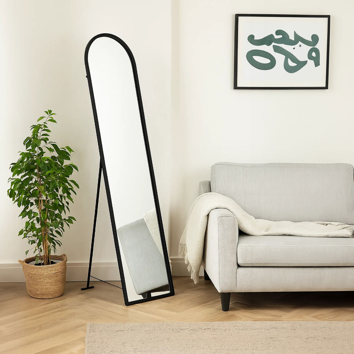Black Floor Mirror