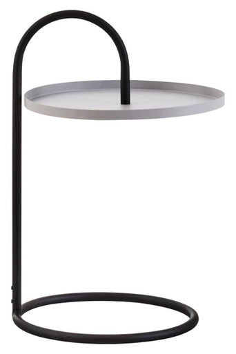 Grey and Black Finish Hanging Top Side Table