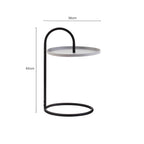 Grey and Black Finish Hanging Top Side Table