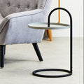 Grey and Black Finish Hanging Top Side Table