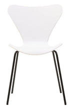 White Seat and Black Legs Dining Chair