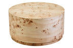 Natural Burl Wood Round Coffee Table