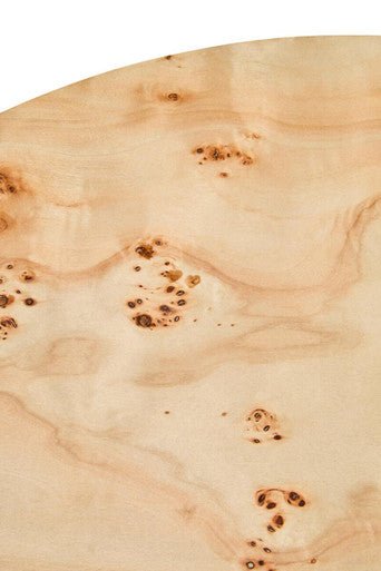 Natural Burl Wood Round Coffee Table