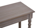 Natural Wash Wooden Console Table with Lower Shelf