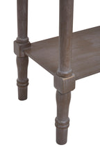 Natural Wash Wooden Console Table with Lower Shelf
