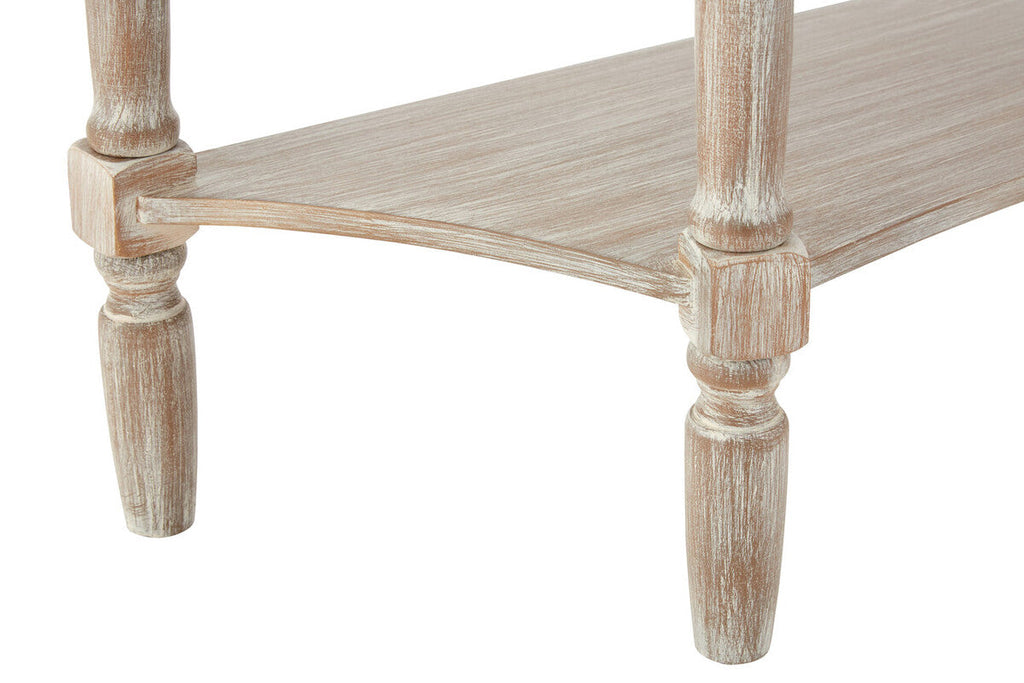 Grey Half Moon Wooden Console Table with 1 Drawer and 1 Lower Open Storage Shelf