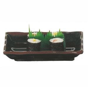 Tenmoku Rectangular Melamine Wave Plate 12oz - Dozen