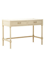 Ivory Wooden 2 Drawer Desk