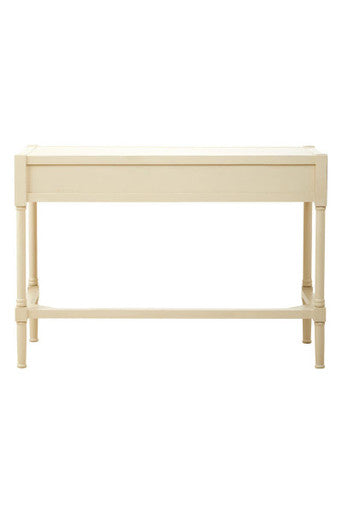 Ivory Wooden 2 Drawer Desk