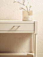 Ivory Wooden 2 Drawer Desk