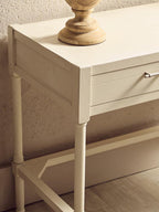 Ivory Wooden 2 Drawer Desk