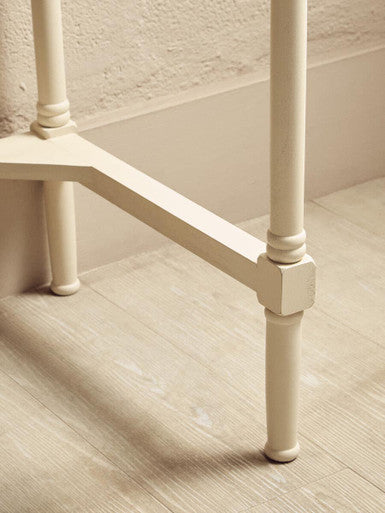 Ivory Wooden 2 Drawer Desk