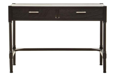 Black Wooden 2 Drawer Desk