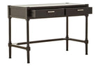 Black Wooden 2 Drawer Desk