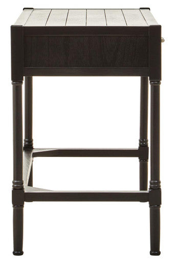 Black Wooden 2 Drawer Desk