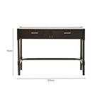 Black Wooden 2 Drawer Desk
