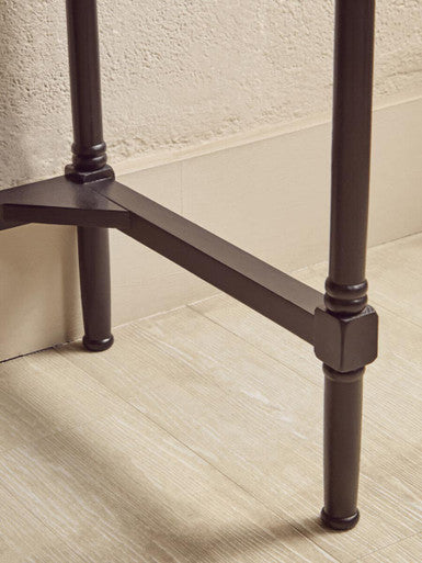Black Wooden 2 Drawer Desk