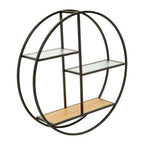 3 Tier Round Metal Wall Shelf
