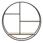 3 Tier Round Metal Wall Shelf